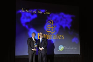 Emirates Named Airline of the Year for 2011 by Air Transport World 